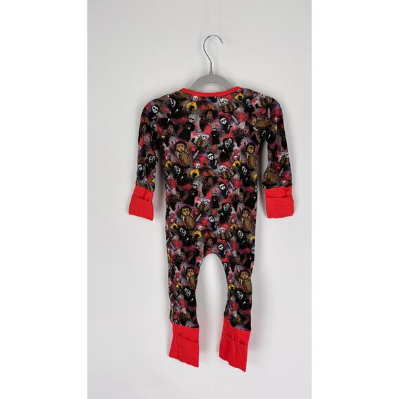 Jammies Double Zip Halloween Villain Pajama One Piece Baby Size 6-12 Months - Picture 5 of 6